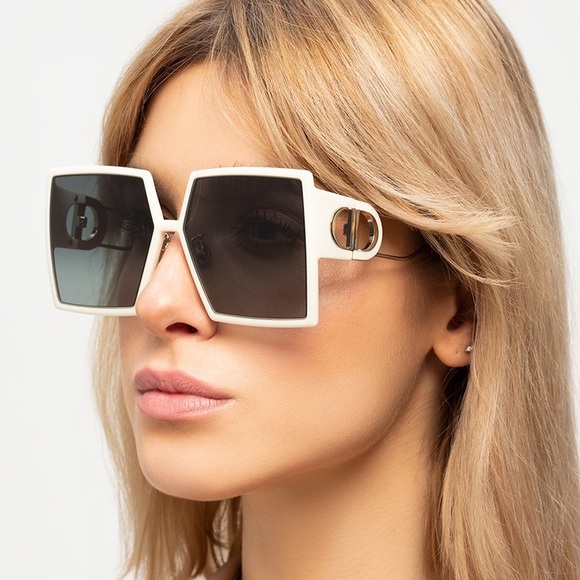 NEW Dior Sunglasses 30Montaigne SU 97C0 Ivory Grey Women - Picture 1 of 10
